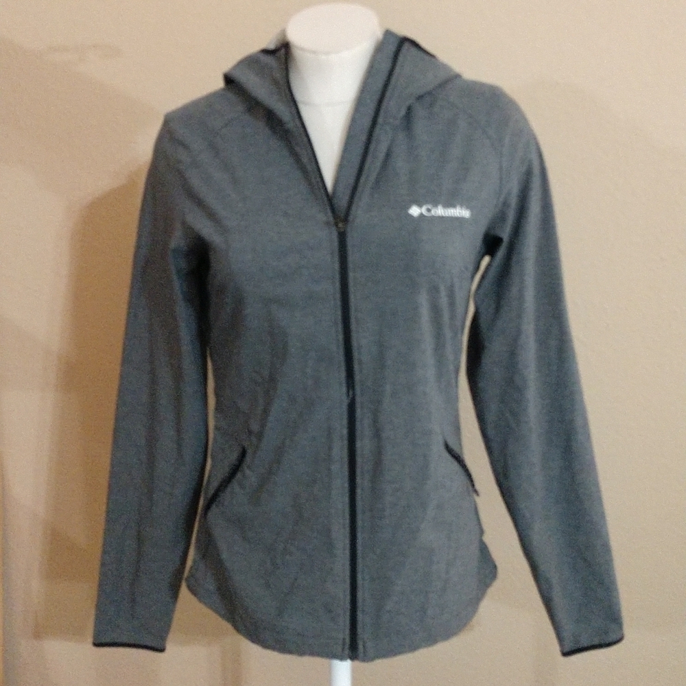 Columbia Heather Gray Canyon Soft shell Jacket Size S